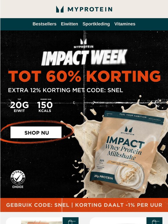 Dalende korting | Extra 15% korting 🫨