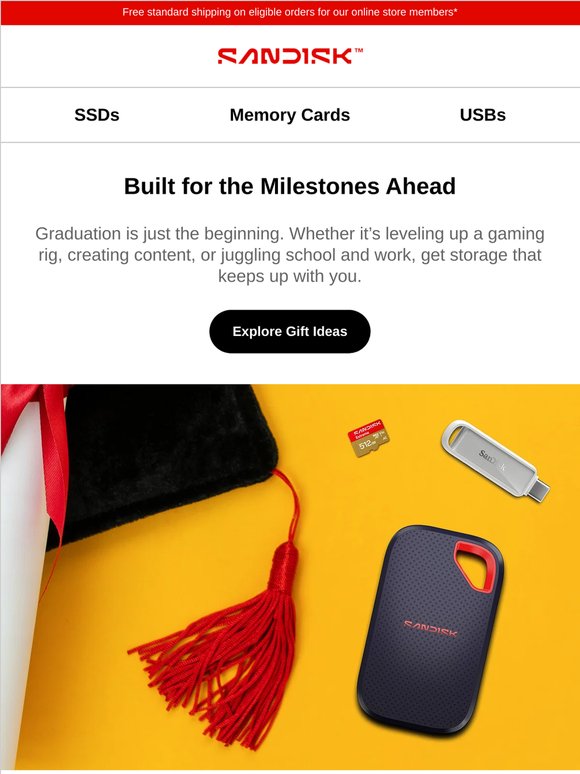 Graduate gifts for their future memories