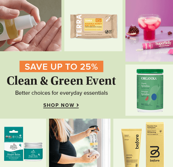 Save up to 25% on The Clean & Green Event