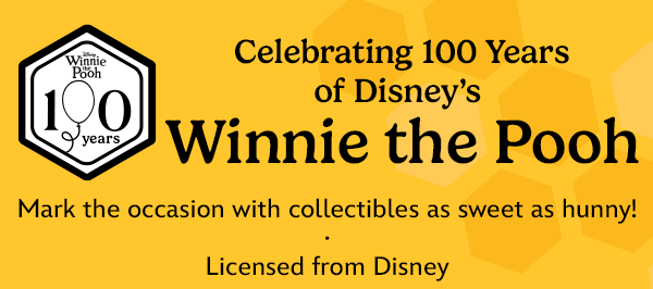 100 Years of Disney's Winnie the Pooh with collectibles available from The Bradford Exchange.