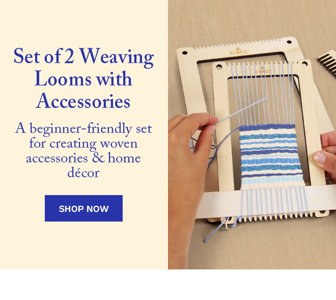 Set of 2 Weaving Looms with Accessories