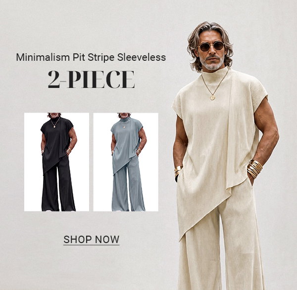minimalism-pit-stripe-sleeveless-matching-set