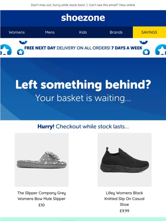 Your basket is calling…FREE next day delivery!