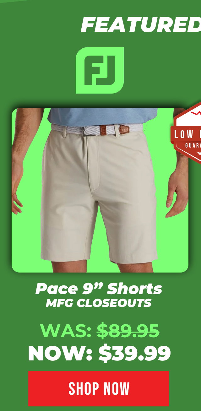 FootJoy Pace Golf Shorts | Buy More & Save