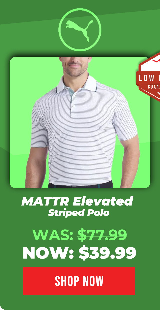 PUMA MATTR Elevated Stripe Golf Polo
