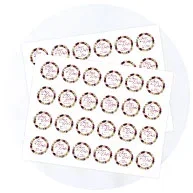 Shop Floral Save The Date Labels