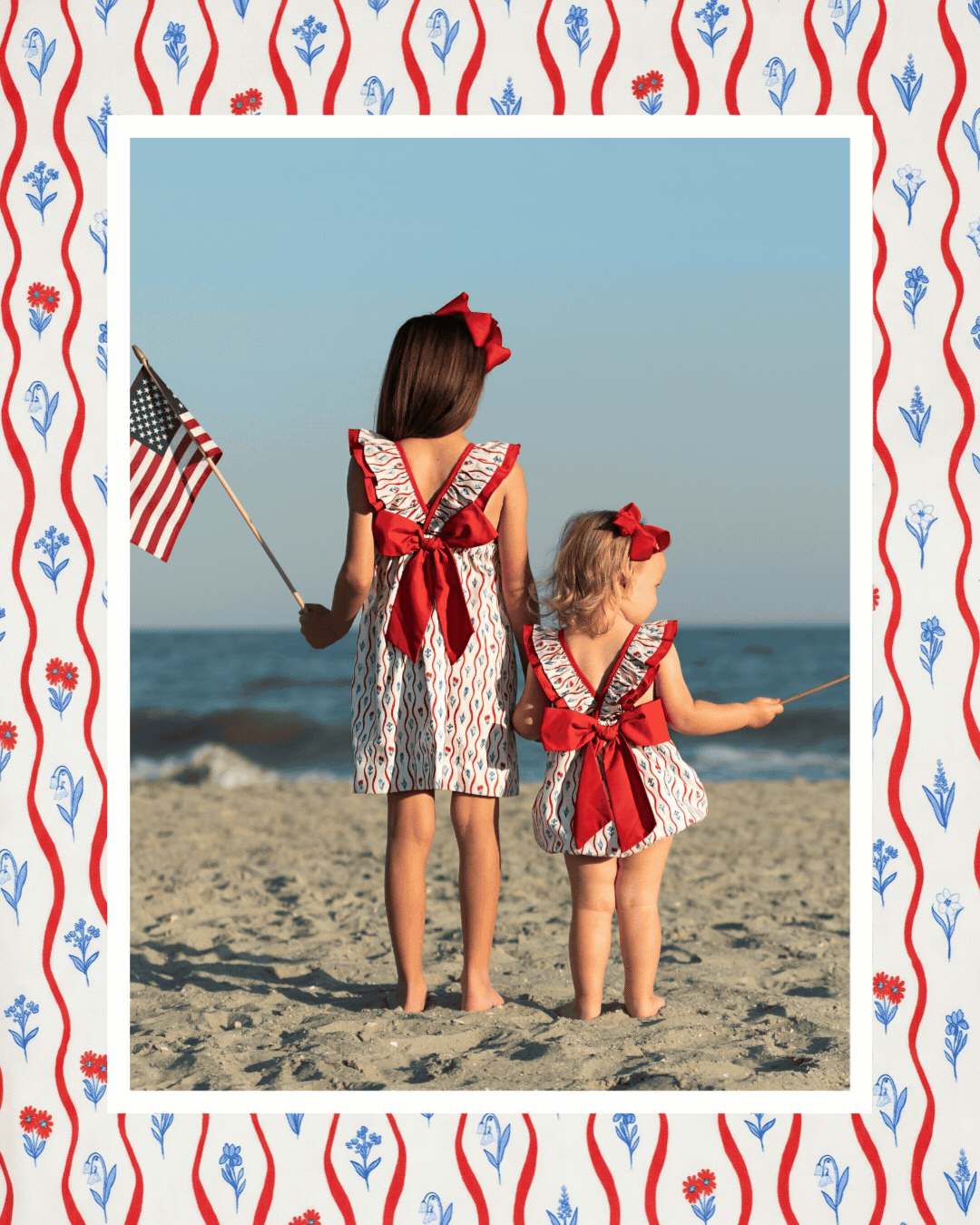 Red White Blue Floral Josie Collection