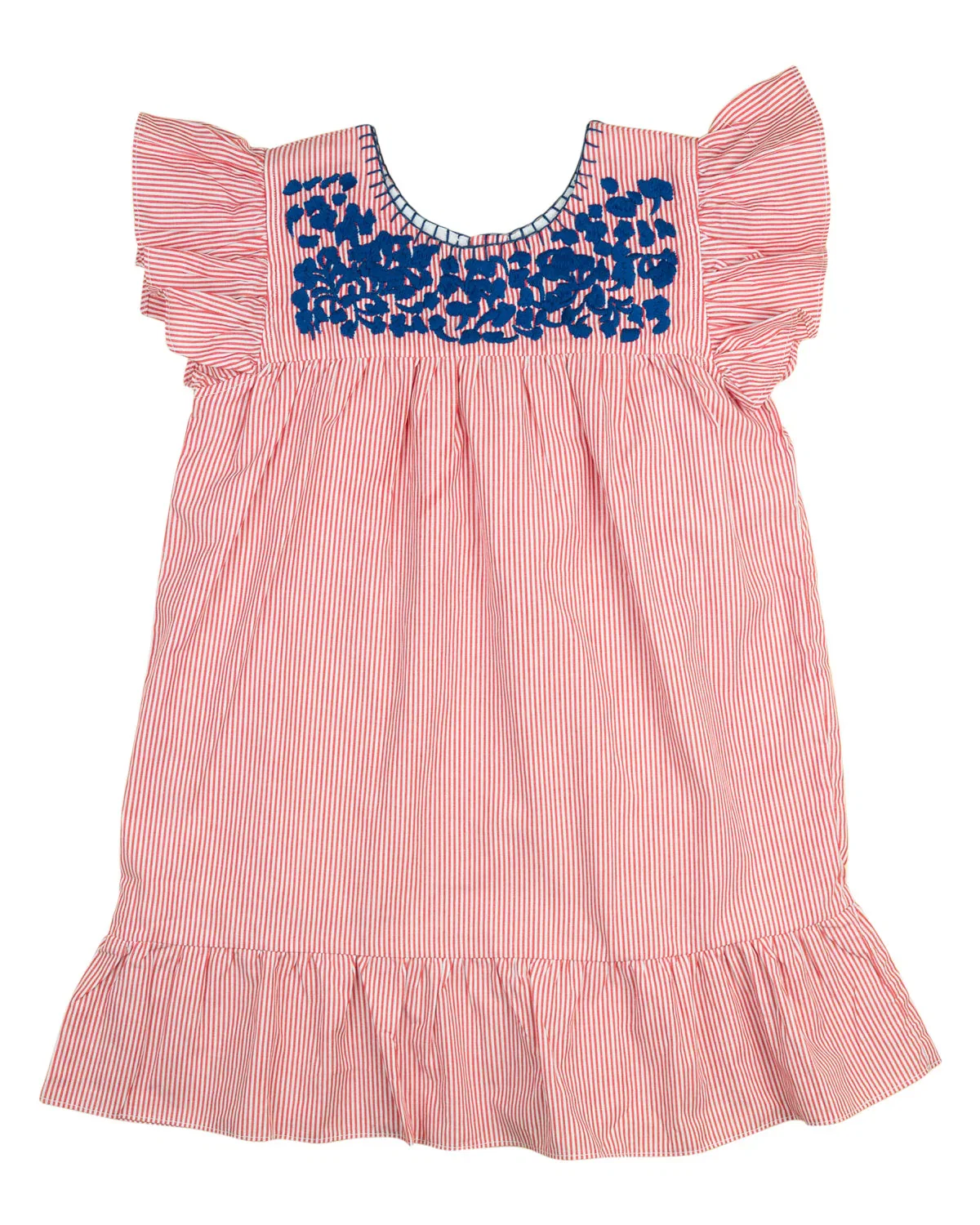 Image of Navy Blue Floral Fiesta Dress