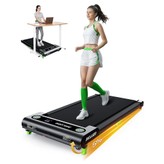 Akluer 480L-A Walking Pad with Incline, 2.5HP Quiet Motor, Remote Control & LED Display, 150kg Max Capacity, Shock-Absorbing Belt