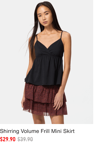 product5women0shirring0volume0frill0mini0skirt