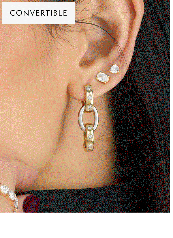 Ashley Chain Convertible Earring