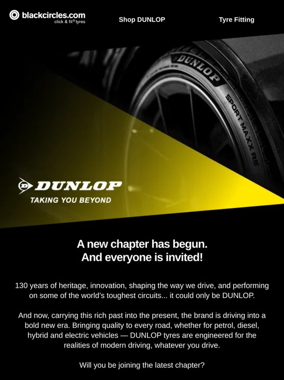 DUNLOP Tyres 🚗 performance for every driver