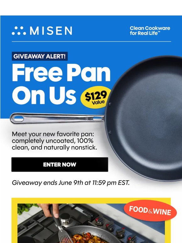Win a Carbon Nonstick™ Pan ($129 Value)