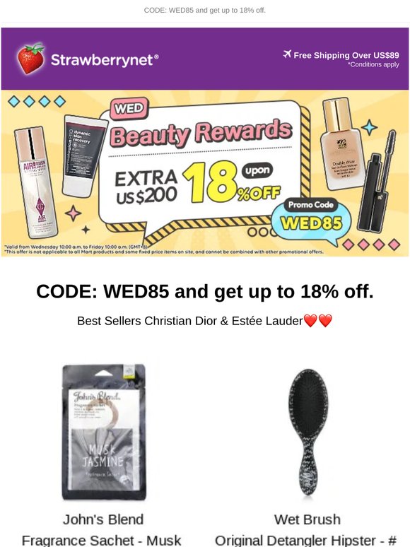 Deal Day Rewards | 18% OFF with 🤑WED85🤑