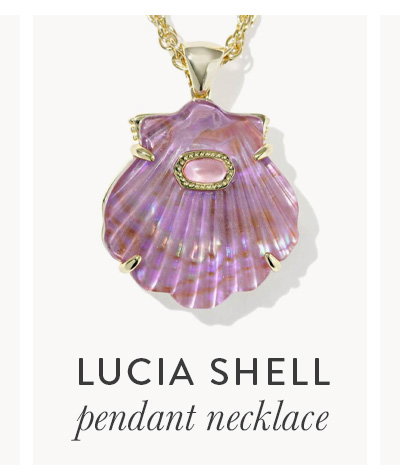 Lucia Shell Gold Short Pendant Necklace