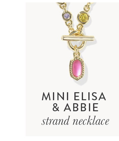 Mini Elisa and Abbie Gold Convertible Strand Necklace