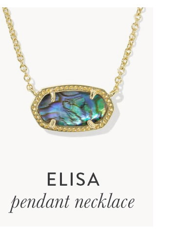 Elisa Gold Pendant Necklace