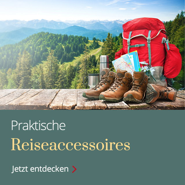 Zur Kategorie Reiseaccessoires. Jetzt entdecken.