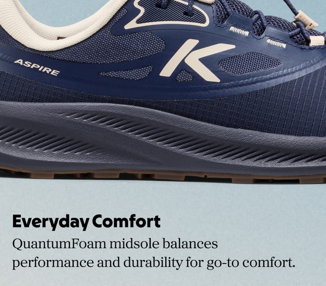 Everyday Comfort: QuantumFoam midsole balances performance and durability for go-to comfort