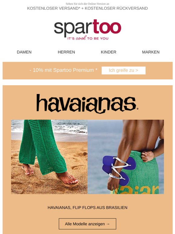 Verpassen Sie keinen Trend!✔️ Kostenlose Lieferung für Havaianas, Veja, adidas, Airstep / A.S.98, Crocs, Desigual, Morgan und Tommy Jeans