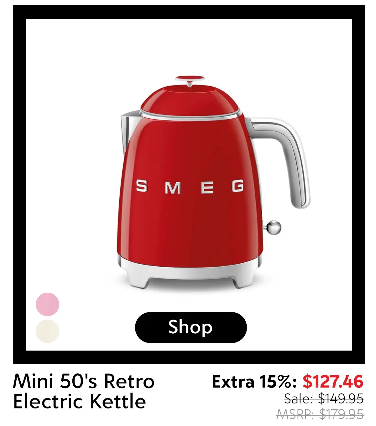 SMEG Retro Style Mini Electric Kettle
