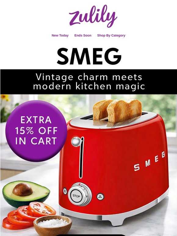 💜 SMEG. Discounted. Plus 15% more.