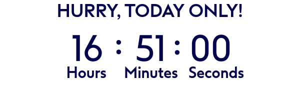 Hurry, today only!