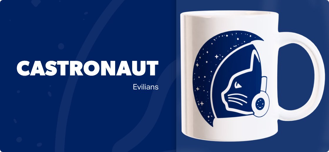 CASTRONAUT — mug11white / Mug / white ceramic