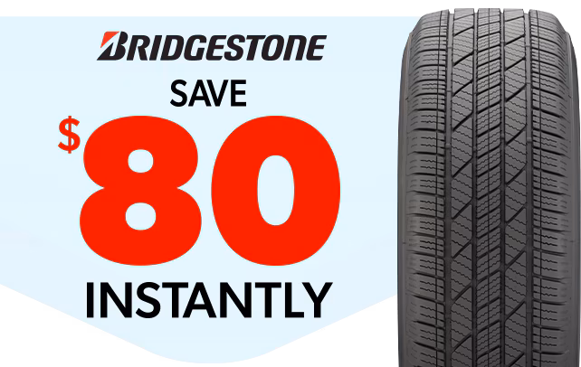 Save $80 Instantly on Four Bridgestone Dueler LX Tires