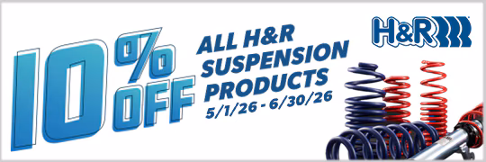 10% Off H&R Suspension Products