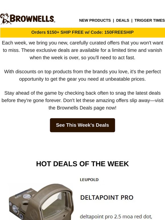 New Deals. Trusted Products. Limited Supply.