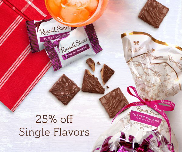25% off single flavor chocolates