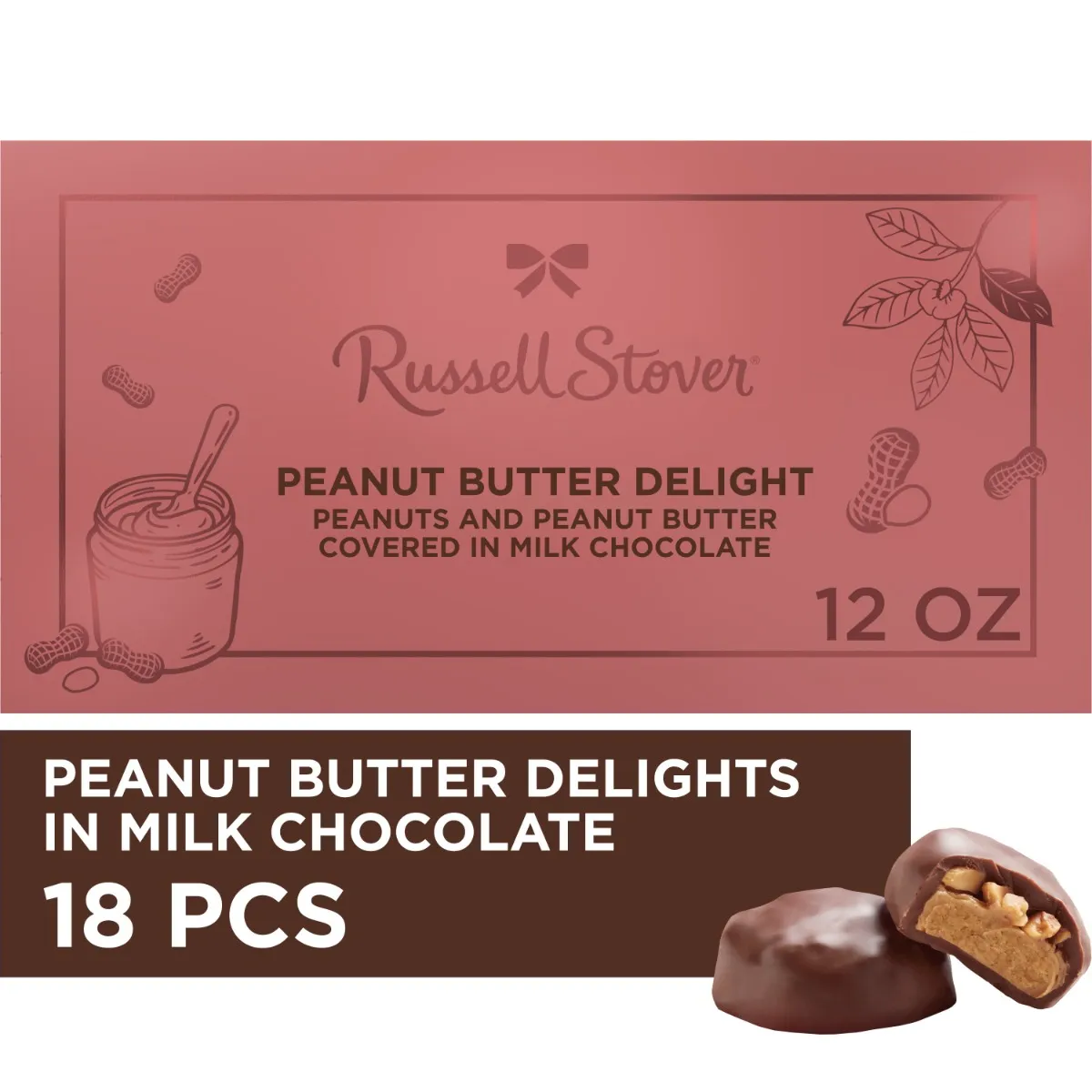 Milk Chocolate Peanut Butter Delight Gift Box, 12 oz.