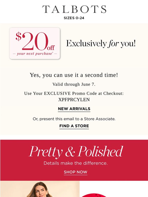Dressed Up Details + $20 off + BOGO 50% off