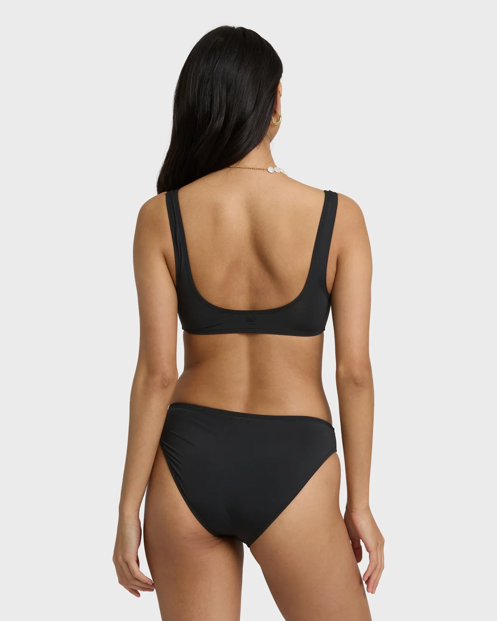 Image of Sol Searcher Lowrider Full Bikini Bottoms - Black Pebble