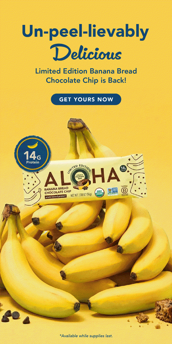 Banana Bread Chocolate Chip is back in stock! Get yours now. Available while supplies last. 