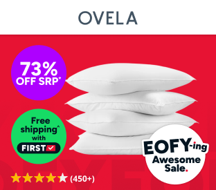 Set of 4 Ovela Hotel Quality Deluxe Bounce Fibre Pillows Product Image