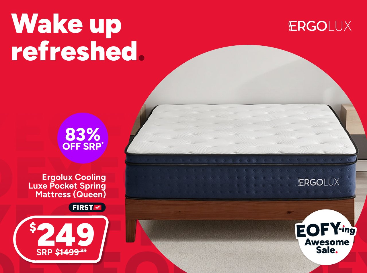 Ergolux Cooling Luxe Pocket Spring Mattress (Queen)