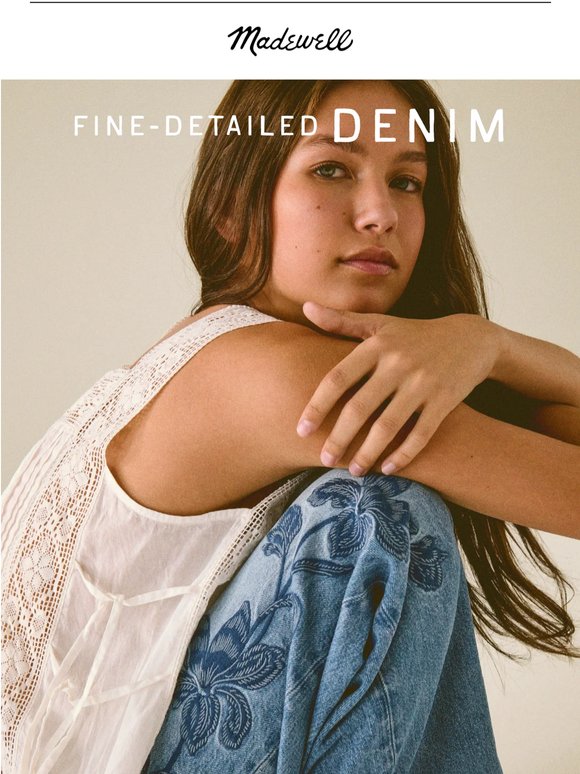Introducing embroidered denim