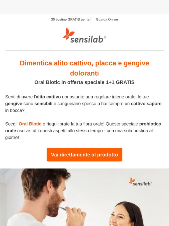 Probiotico orale per un alito fresco e gengive sane 💚