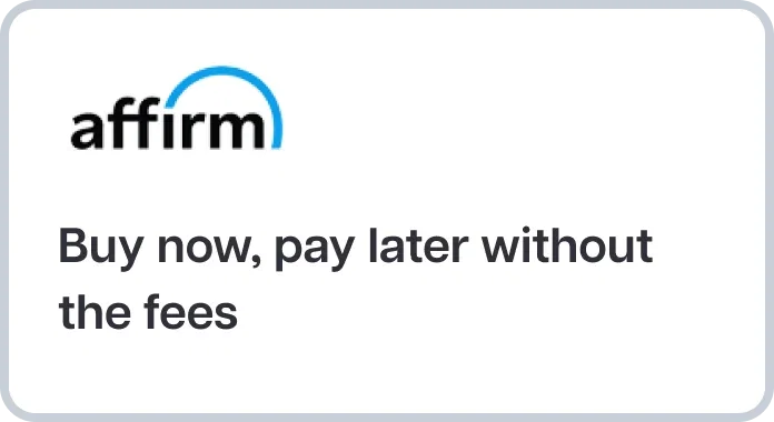 Affirm: Buy now, pay later without the fees.”