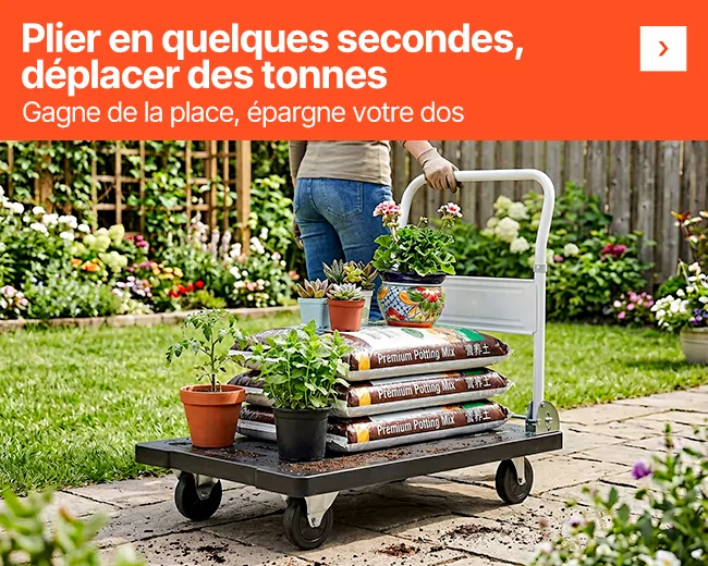 Plier en quelques secondes, déplacer des tonnes