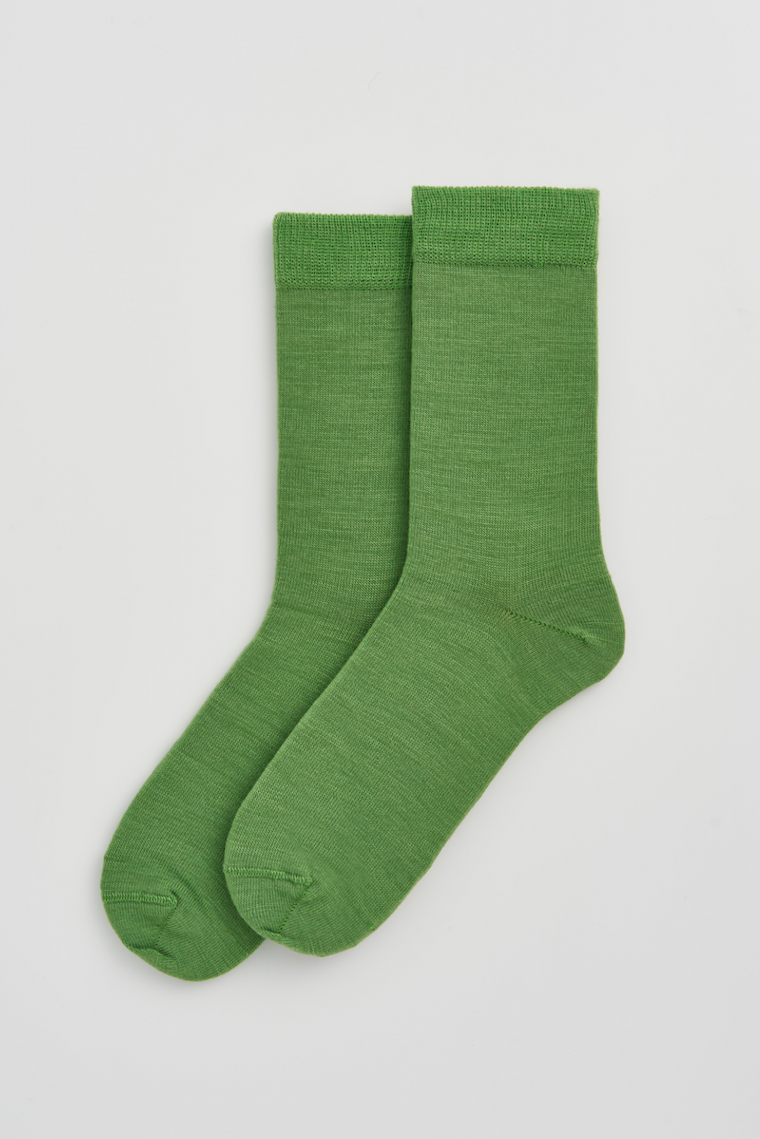 Grass Green Merino Socks