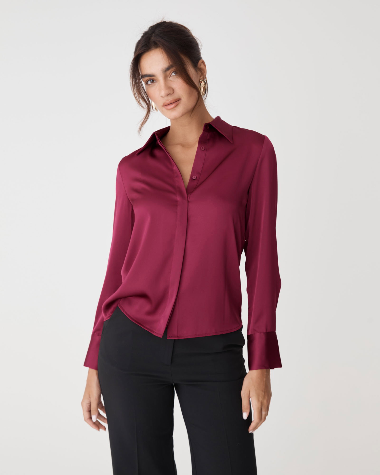 Image of Mae Satin Shirt