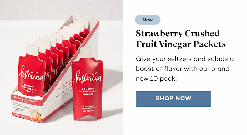 Strawberry Crushed Fruit Vinegar Packets