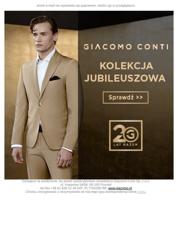20 LAT RAZEM >> KOLEKCJA JUBILEUSZOWA GIACOMO CONTI ⭐
