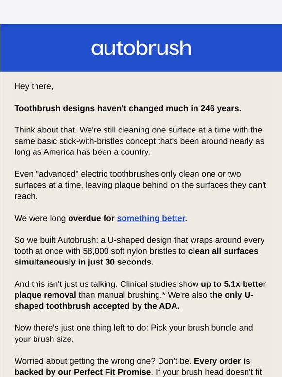 Brushing has not changed in 246 years