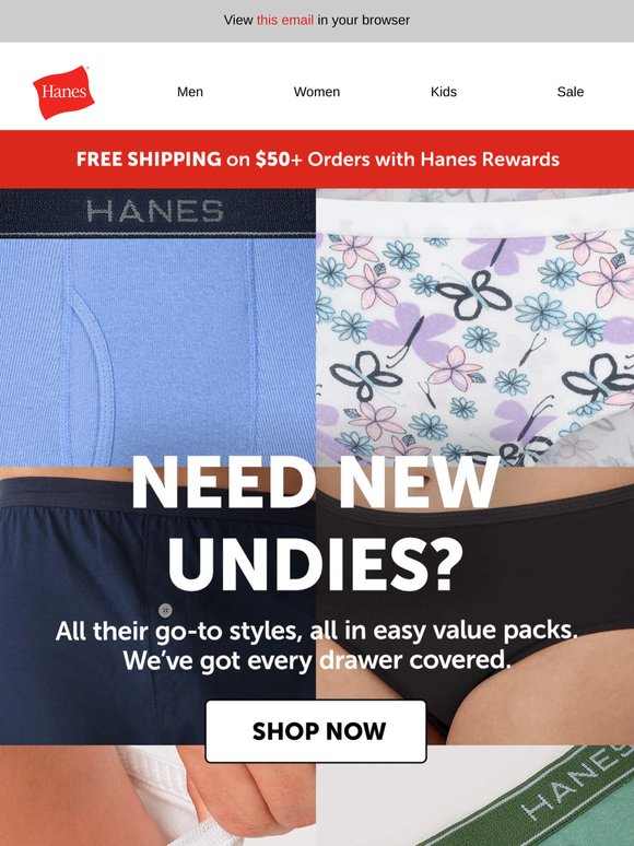 Need new undies? 🩲