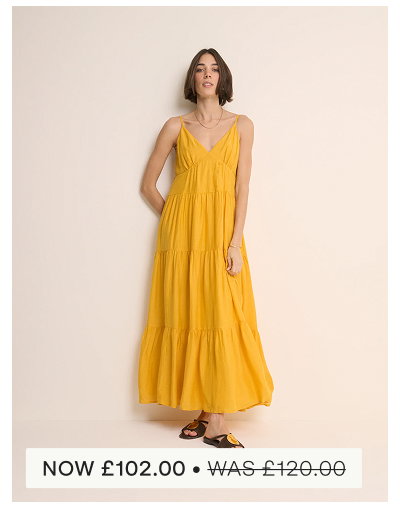 Yellow Tiered Thea Maxi Dress
