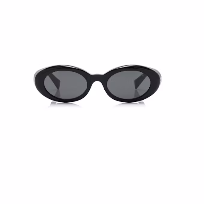 Round-Frame Acetate Sunglasses